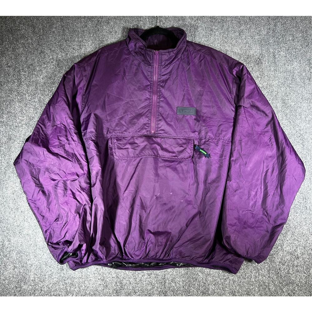 Vintage 90s EBTEK Eddie Bauer Pullover Jacket Purple XL Windbreaker